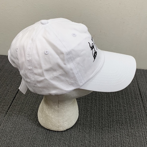 Mastodon Alumni Community Baseball Hat Unisex OSFA White Strapback Hit Wear - Picture 8 of 13